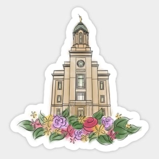 Cedar City Temple Illustration Sticker